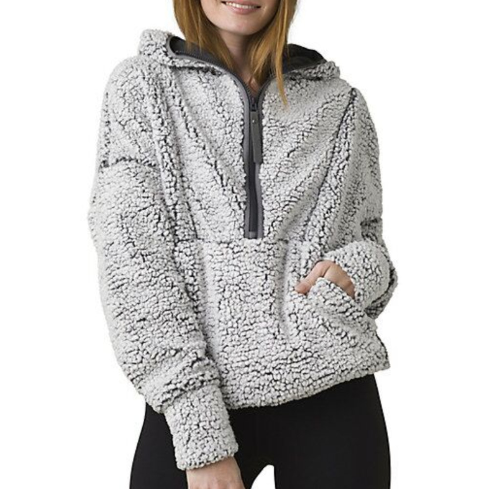 Cozy Gray Sherpa Hoodie